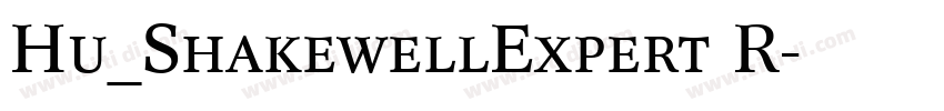 Hu_ShakewellExpert R字体转换